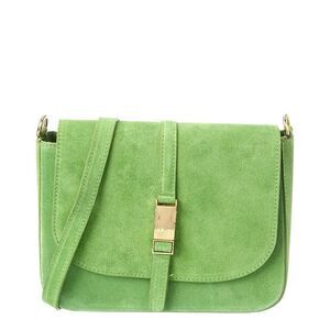 Isabella Rossetti Terra27 Suede Crossbody, Green